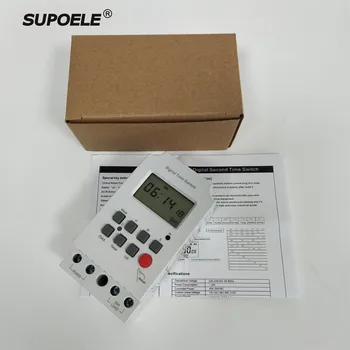 

24 Hours Daily Weekly Programmable Digital Seconds Timer Switch AC 220V 230V 250V 25A Din Rail Microcomputer Time Switch Relay