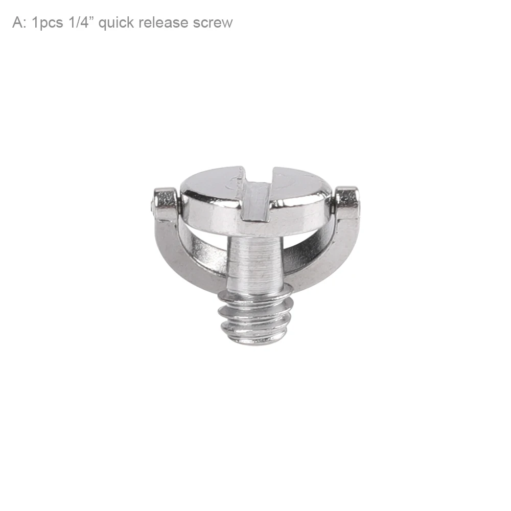1/4 inch 3/8" in D-Ring C-Ring Quick Release Plate Camera Screw for Canon/Nikon/Sony/Pentax Tripod Monopod L Plate Photo Studio - Цвет: A 14screw