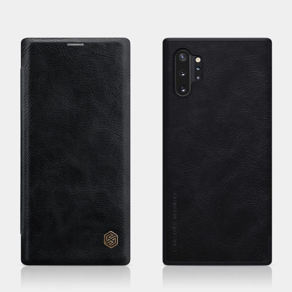 Для samsung Galaxy Note 10 S10 Plus чехол Nillkin Qin Роскошный кожаный чехол-книжка для samsung S10 Note 10 Plus Nilkin чехол для телефона