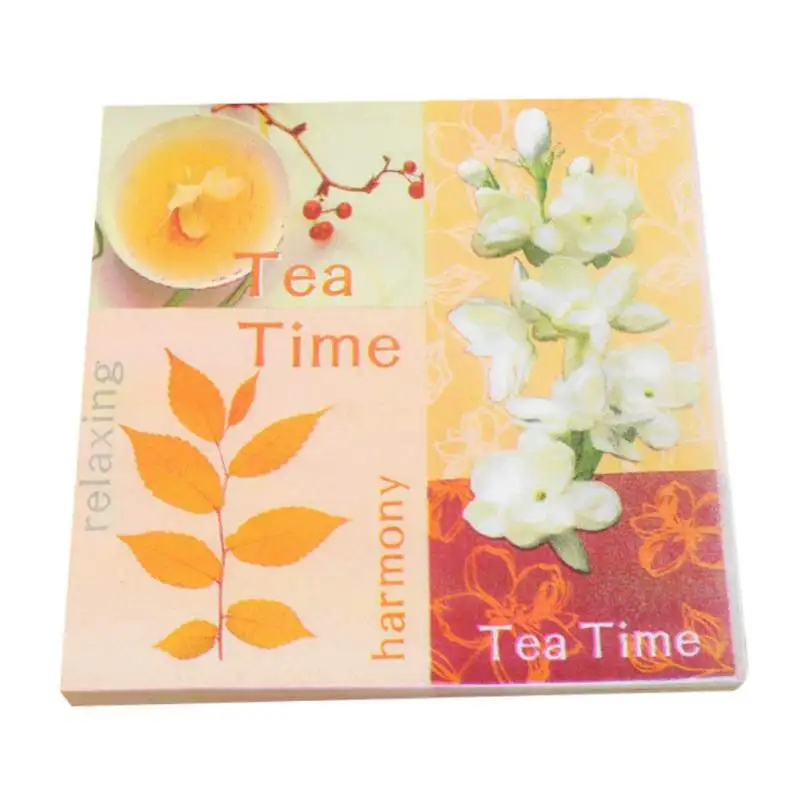 Салфетки для завтрака, одноразовые бумажные салфетки, вечерние, с принтом, десертные, для напитков, салфетки, вечерние, бумажные, для украшения дома