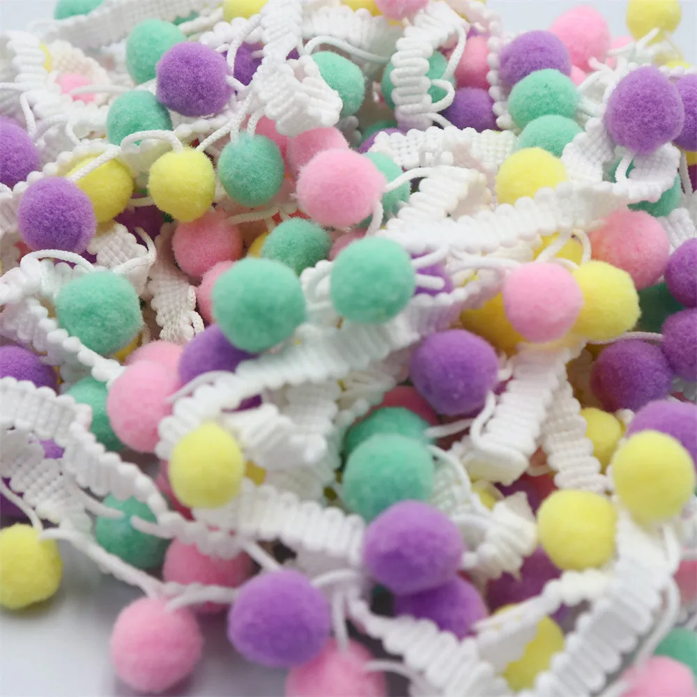 

Тканевая лента с помпоном, 3 см, кружево с помпонами дюйма, для шитья, ручной работы, для дома