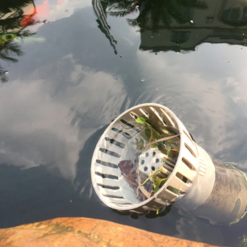 Surface suction koi pond filter, pond surface drainage collecting fallen leaves drain Overflow