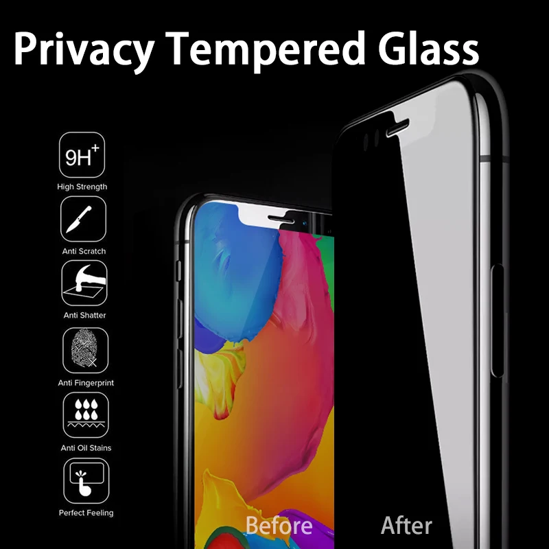 Закаленное стекло для iPhone X XR XS 11 Pro Max 6 6S 7 8 Plus 1 шт.|Защитные стёкла и плёнки| |