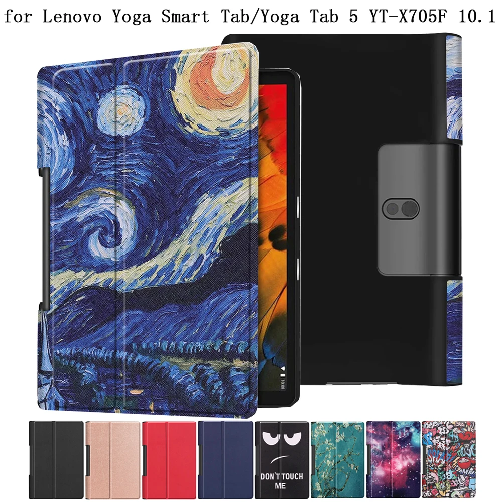 Pu Leather Tablet Case For Lenovo Yoga Tab 5 Tab5 Yt X705f Cover Fundas