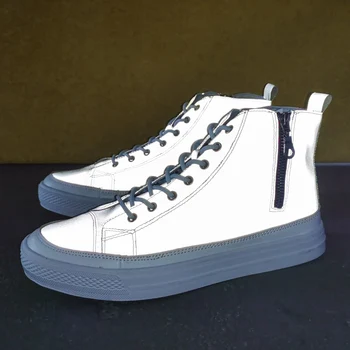 

fashion trend shoes men sneakers high top skechers mens winter hip hop luminous gold casual hot sale 2019 autumn classic glitter