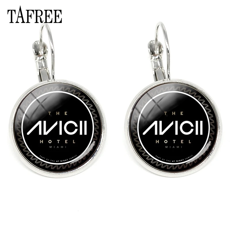 TAFREE электрический Голос производителя AVICII клипсы классический серебристый цвет серьги европейские и американские певцы мужские ювелирные изделия AC62