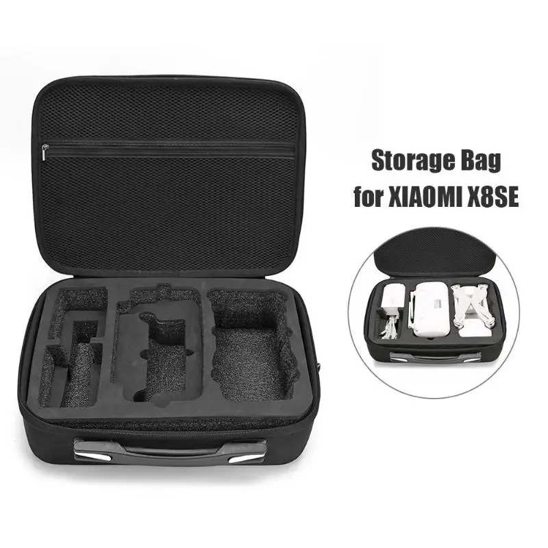 

Hard Shell Waterproof Portable Storage Box with Small Collection Compartments and Grids for XIAOMI X8SE Drone Sling Handbag