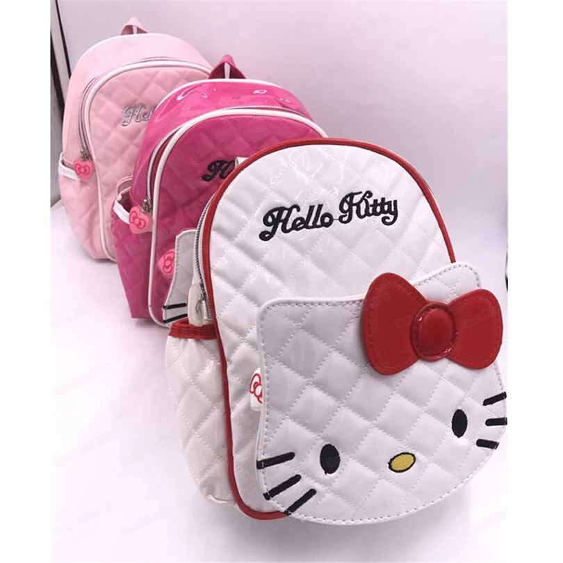 HELLO KITTY, новинка года, мини-рюкзак для девочек, сумка из искусственной кожи, Детский рюкзак для подростков, мультипликационная сумка с аниме, Многофункциональный маленький рюкзак, женская сумка