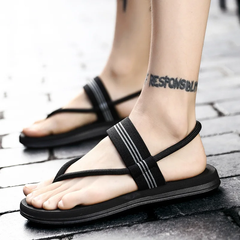 

2019 New Style Korean-style Trend MEN'S Slippers Summer Outer Wear Flip-flops Cool Sandals Outdoor Men Beach Slippers