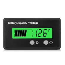 

Battery Capacity Indicator DC 5V-73V Lead Acid Lithium LiFePO4 Car Motorcycle Voltmeter Voltage Gauge DC 12V 24V 36V 48V 60V 72V