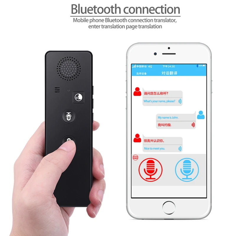  T3 Portable Voice Translator Real-Time Translation Travel Meeting Instant Intelligent Language Inte