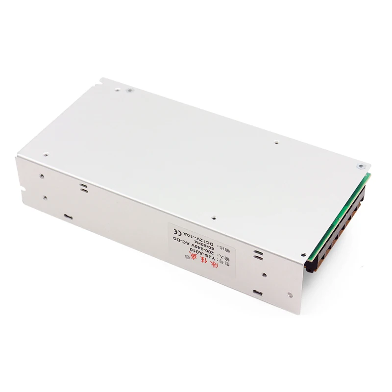Power supply 12V 10A AC100-120V 200-240V CE ROHS FCC 120W CCTV camera switching power supply LED DC power supply
