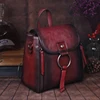 Female High Quality Genuine Leather Rucksack Girls Travel Bags Brush Color Daypack Knapsack Retro Real Cowhide Women Backpack ► Photo 2/6