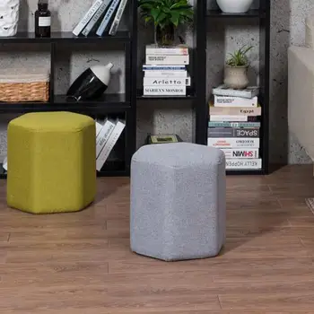 

Solid Wood Cloth Art Change Stool Fashion Shoes Shoe Stool Creative Square Stool Stool Sofa Tea Table Bench Household Low Stool