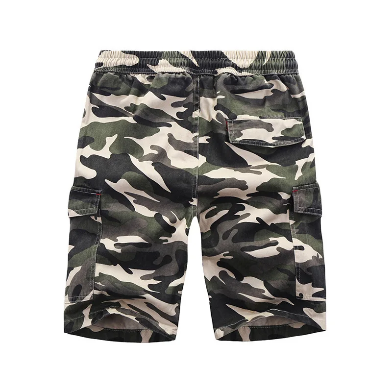 Летние мужские универсальные повседневные модные камуфляжные шорты, Молодежные популярные мужские шорты