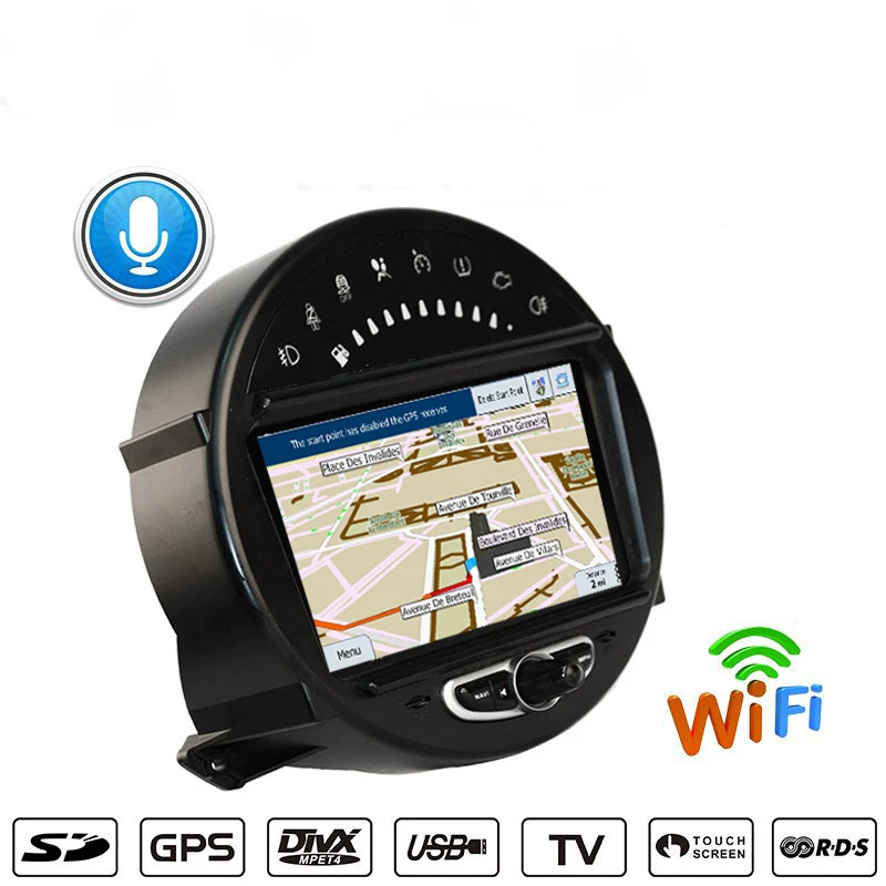 NAVITOPIA 7 дюймов 4G+ 64G Восьмиядерный Android 9,0 Автомобильный DVD плеер для MINI 2006-2013, вынос CD, автомобиль без экрана