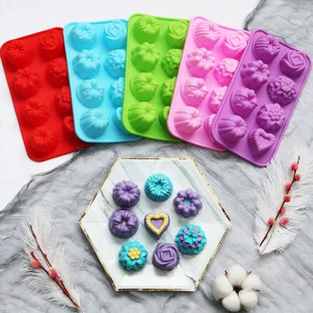 

Ruminate 8-Even "Silica Gel Jelly Mousse Mould Cold Handmade Soap Mould Cake Mould Mould DIY