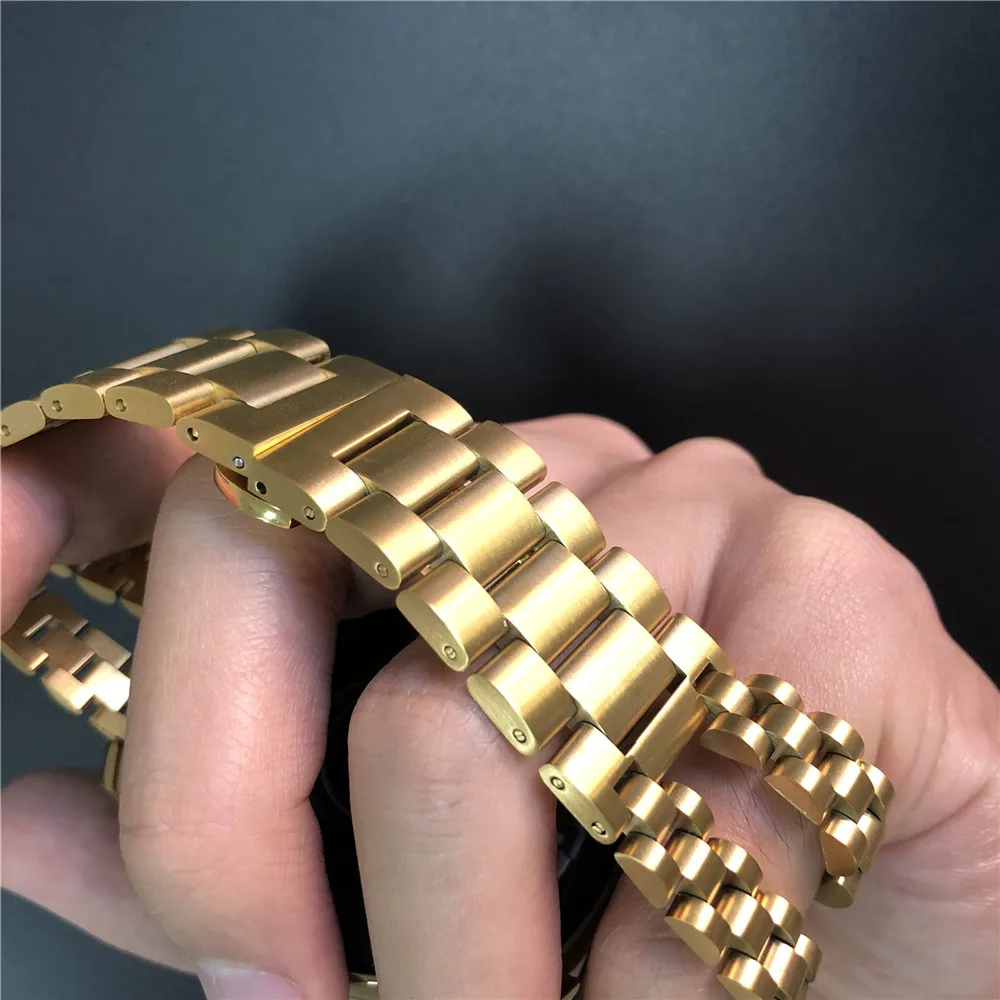 Ремешок из нержавеющей стали с двойной цепочкой для Apple Watch Band Series 6/SE/5/4/3/2 + чехол