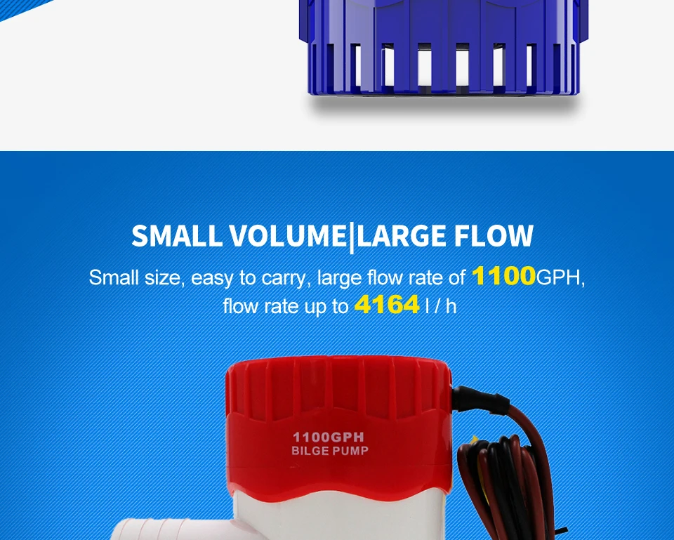 combinação terno bomba de porão 12v 1100gph