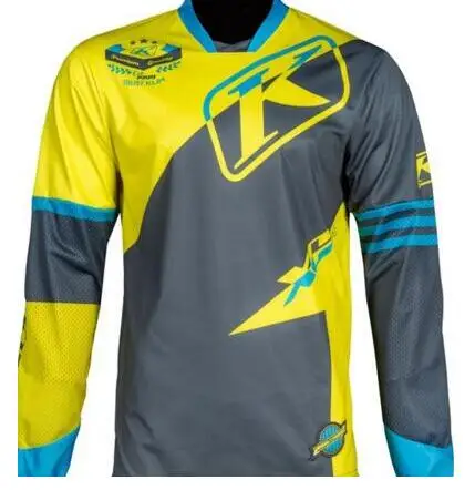 Nuevo Jersey de carreras LEATT de bajada de bicicleta de montauna Jersey de Ciclismo de motocicleta camisa de Onealing ropa de Ci - Цвет: Цвет: желтый