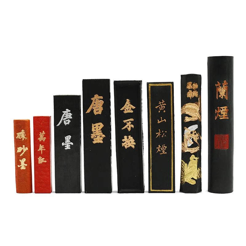 1piece Hukaiwen Dragon and phoenix Chinese Calligraphy Brushes Ink Sumi-E ink Painting Ink Stick Sumi Ink Stick Hui Mo