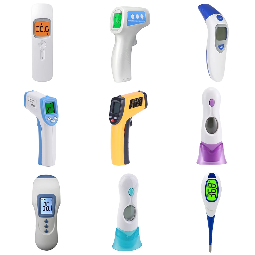 

Baby/Adults Digital LCD Infrared Thermometer Ear Forehead Non-Contact Body Thermometer FOU99