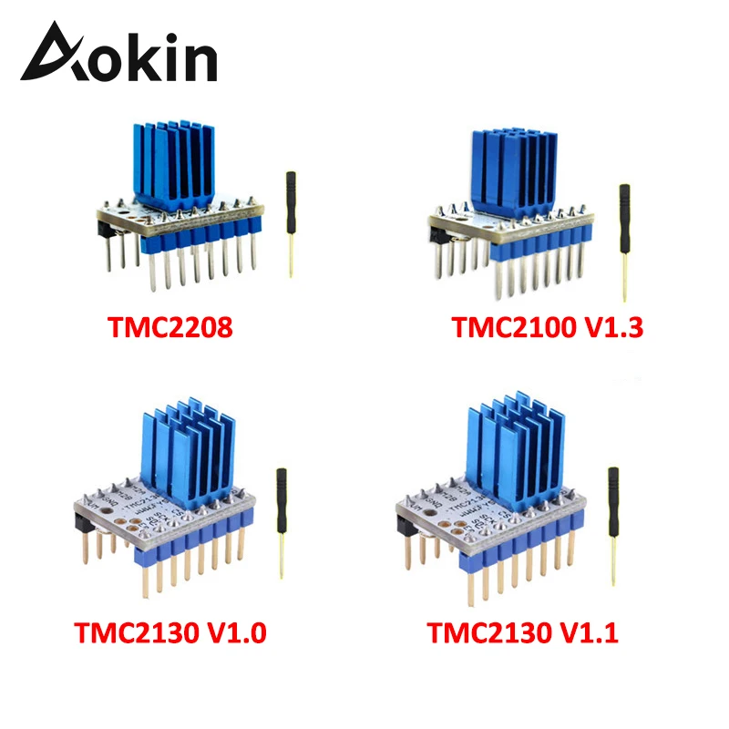 

TMC2130 V1.1 TMC2130 V1.0 TMC2100 V1.3 SPI TMC2208 V1.2 StepStick TMC Stepper Motor Driver Silent Excellent Stability Protection