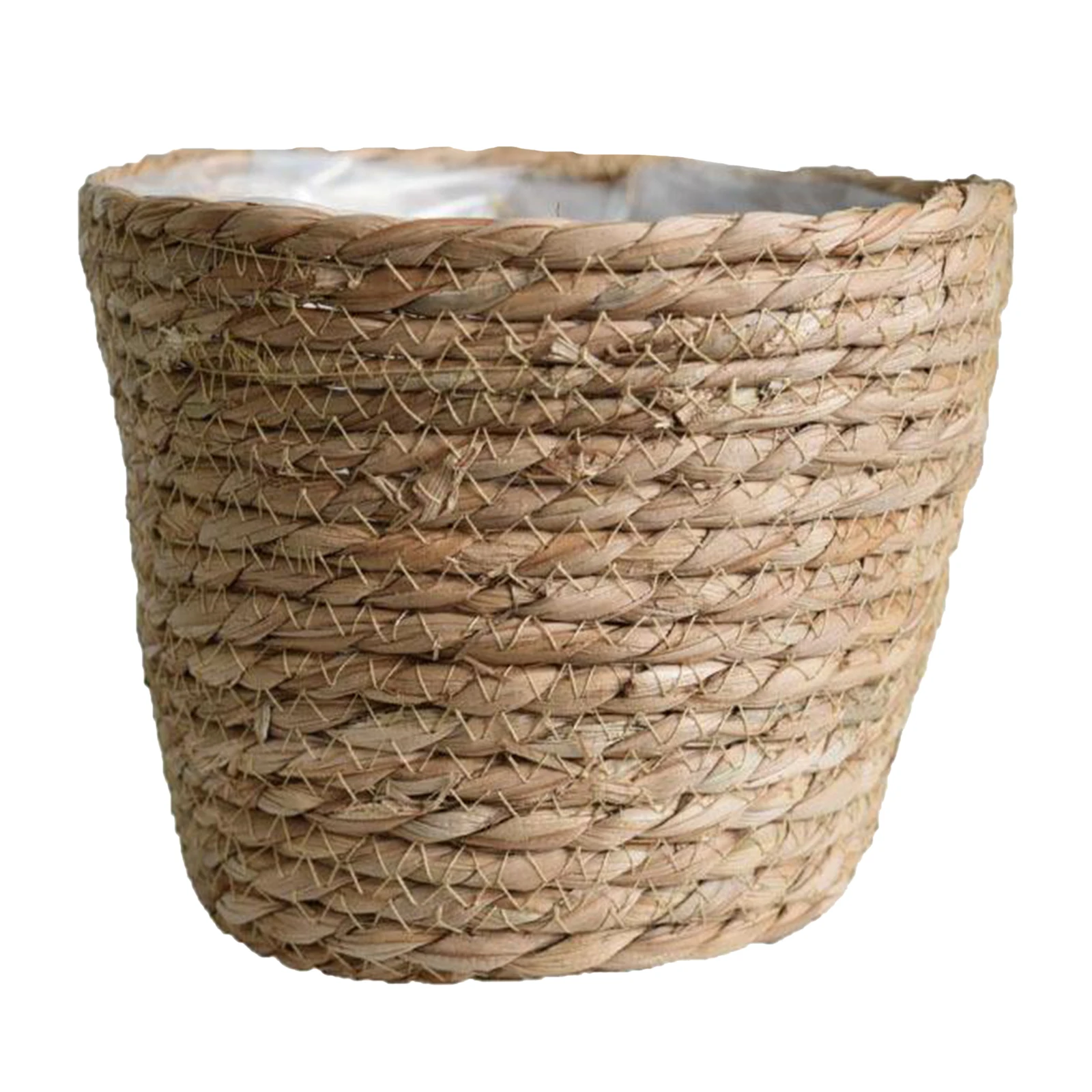 Woven Straw Natural Plant Basket Flower Pot Planter Pots Container Flowerpot