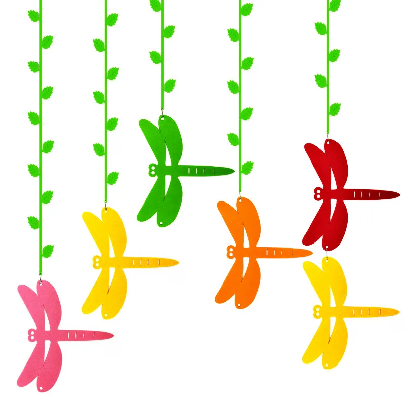 T-N Big 20cm Dragonfly Thicken Non-woven Polyester Wool Felt Pad Fabric School Classroom Kid Handmade Gift Doll DIY Hanging Work | Дом и сад