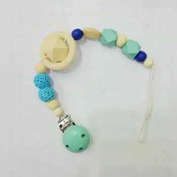 

Wool Ball Pacifier Chain Small Octagonal Pacifier Chain Baby Anti-bite Toy For Nipples Children Pacifier With Anti-drop Rope