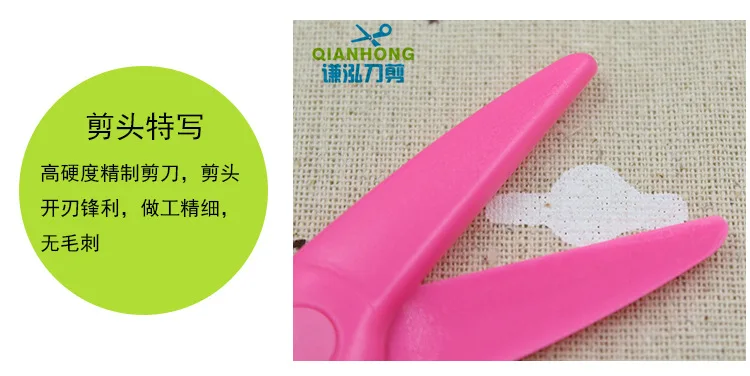 Безопасная пластиковая мультяшная детская Защитная Бумага-режущая мини-нож Ручные студенческие ножницы для резки кружева