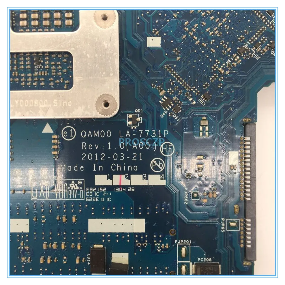 Для Latitude E6230 Материнская плата ноутбука CN-0MTGT0 0MTGT0 MTGT0 QAM00 LA-7731P с SR0XD I3-3130M Процессор работает хорошо
