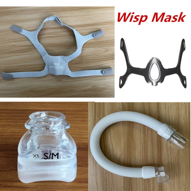 Accesorios CPAP para mascarilla Nasal Philips Wisp, casco, cojines, tubo  corto, marco de tela, no es un juego completo de mascarillas para la nariz  - AliExpress