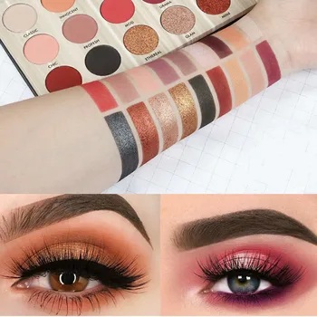 

18 Color Matte Eye Shadow Disc Waterproof Dumb Light Natural Nude Makeup Long Lasting Eyeshadow Pallete