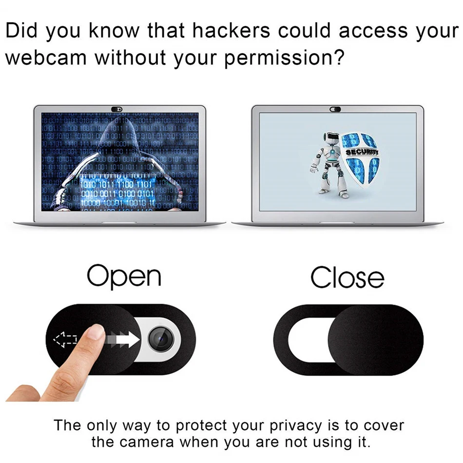 !ACCEZZ WebCam Cover Shutter Magnet Slider Plastic Camera Cover Macro Lens For Web Laptop iPad PC Macbook Tablet Privacy Sticker (4)