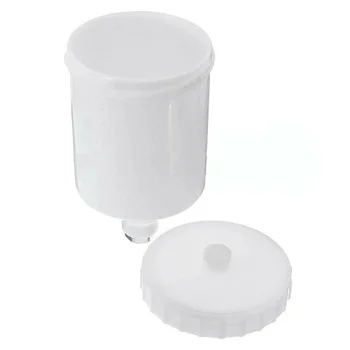 

1pcs Top SprayGun 600ml Paint Cup Pot Plastic Air Gravity Feed Fast Mover Threaded Replace The Paint Cup Accessories