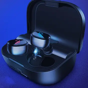 

Portable TWS Universal Wireless Bluetooth 5.0 Waterproof Earphones Stereo Music Earbuds Earpiece With Charging Box