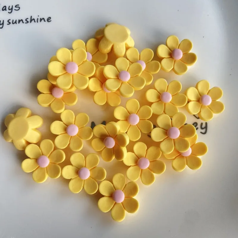 10Pcs/lot kawaii matte flowers resin cabochon flatbacks for phone case deoc parts DIY scrapbooking hair bows center accessories
