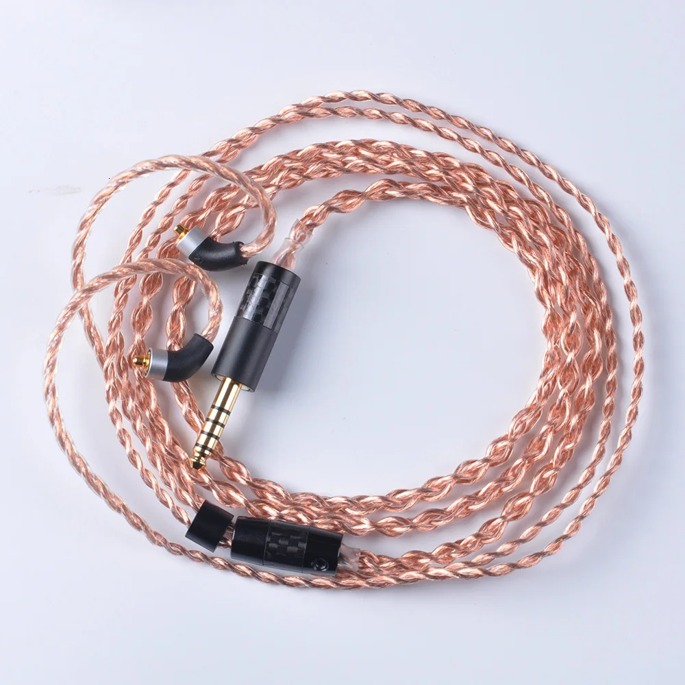 OFHC 24 AWG 6N высокой чистоты Медь кабель 2,5/3,5/4,4 мм балансный кабель для наушников с разъемом MMCX из Тайваня для HQ8 HQ12