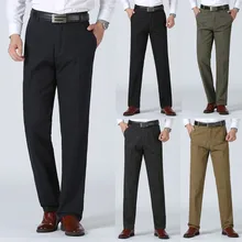Мужские новые стильные деловые однотонные повседневные брюки большие комфортные брюки M0930