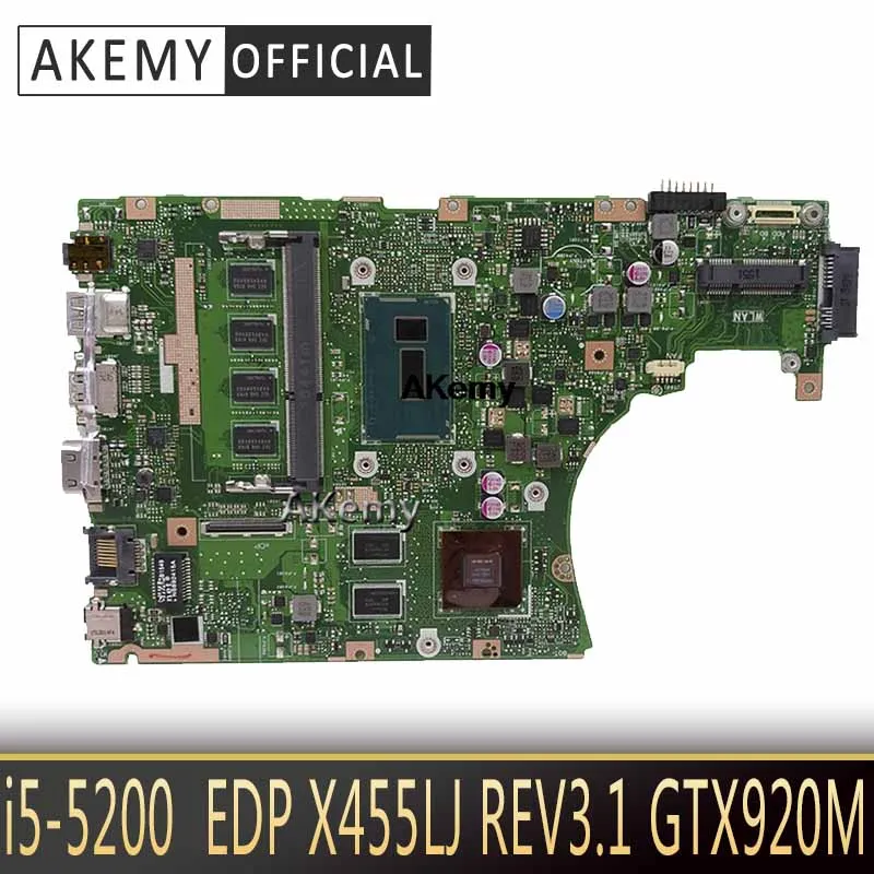 X455LJ REV3.1 GTX920M/i5 5200 X455L X455LF X455LB электронной обработки данных|Материнские платы| |