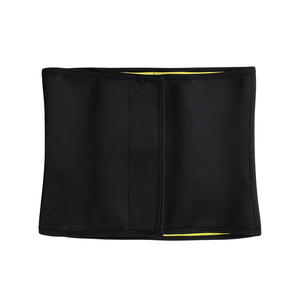 Женский эластичный пояс для похудения, Корректирующее белье для тела, корсаж с эффектом сауны, Тонкий Повседневный однотонный черный для похудения
