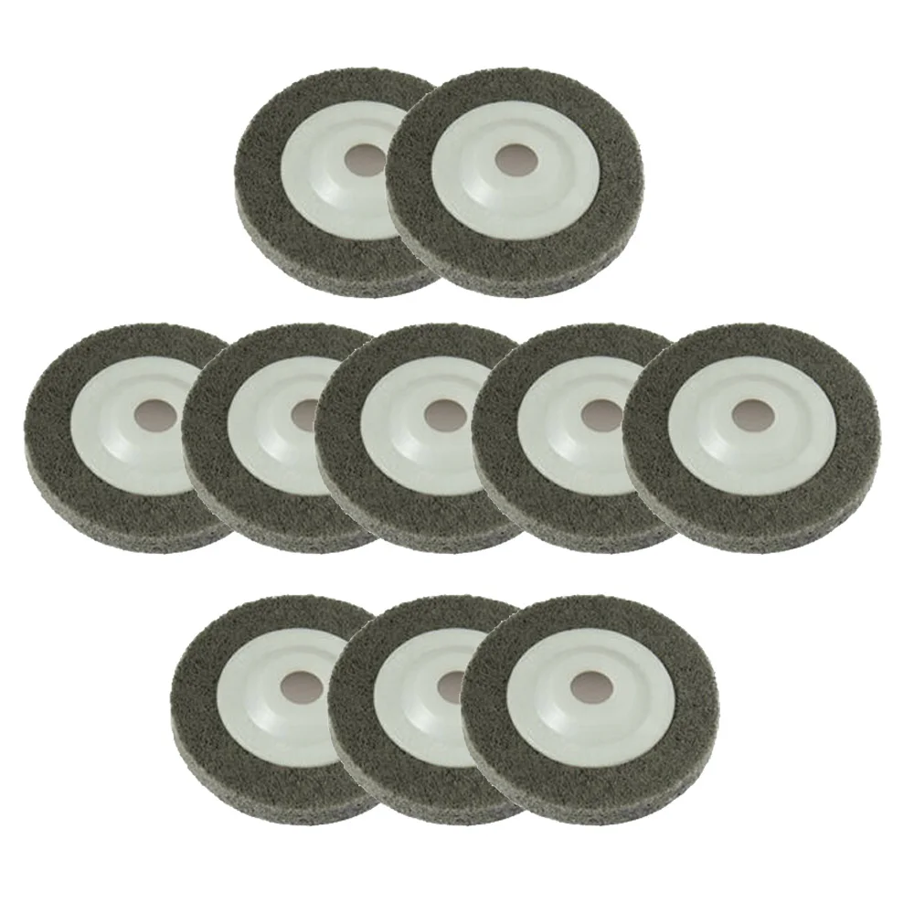 10pcs Polishing Wheels 100mm Nylon Buffing Polishing Pad Wheel 240 Grit For Angle Grinder 4" Accessories