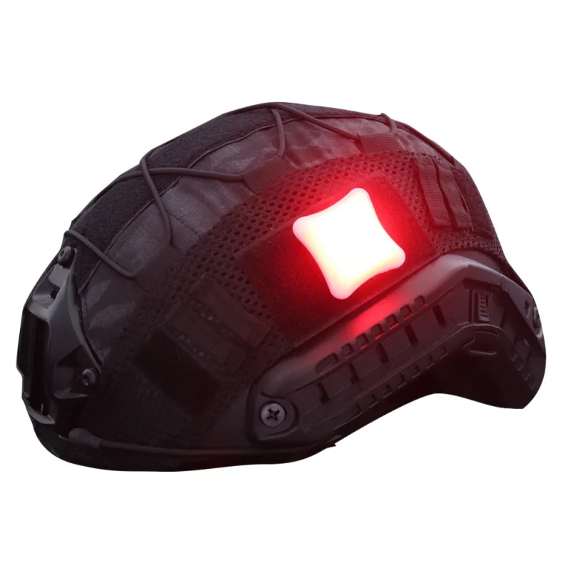 Тактический сигнальный светильник на шлем с волшебной лентой водонепроницаемый военный Molle охотничий светодиодный светильник s наружная походная сигнальная лампа для выживания - Цвет: R