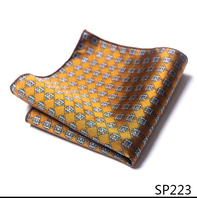 Fashion 100% Silk Hankerchief Scarves Vintage Hankies Men's Pocket Square Handkerchiefs Striped Solid Snot Rag 22*22 cm SP223