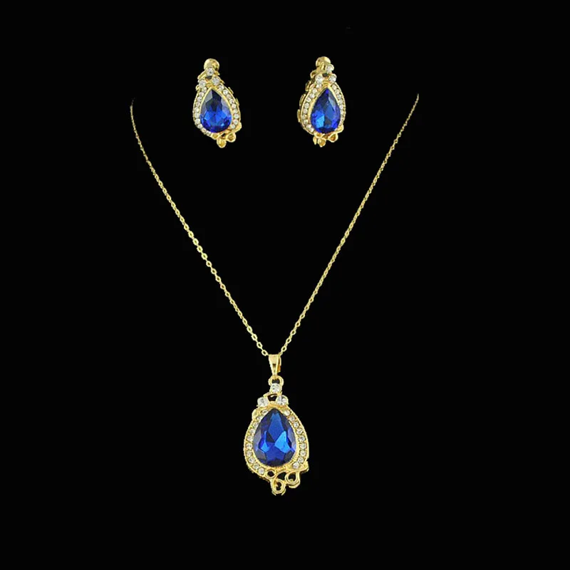 

S100 Korean-style Ornament Set-Style Crystal Flower Bag Drop-Shaped Two-Piece Set