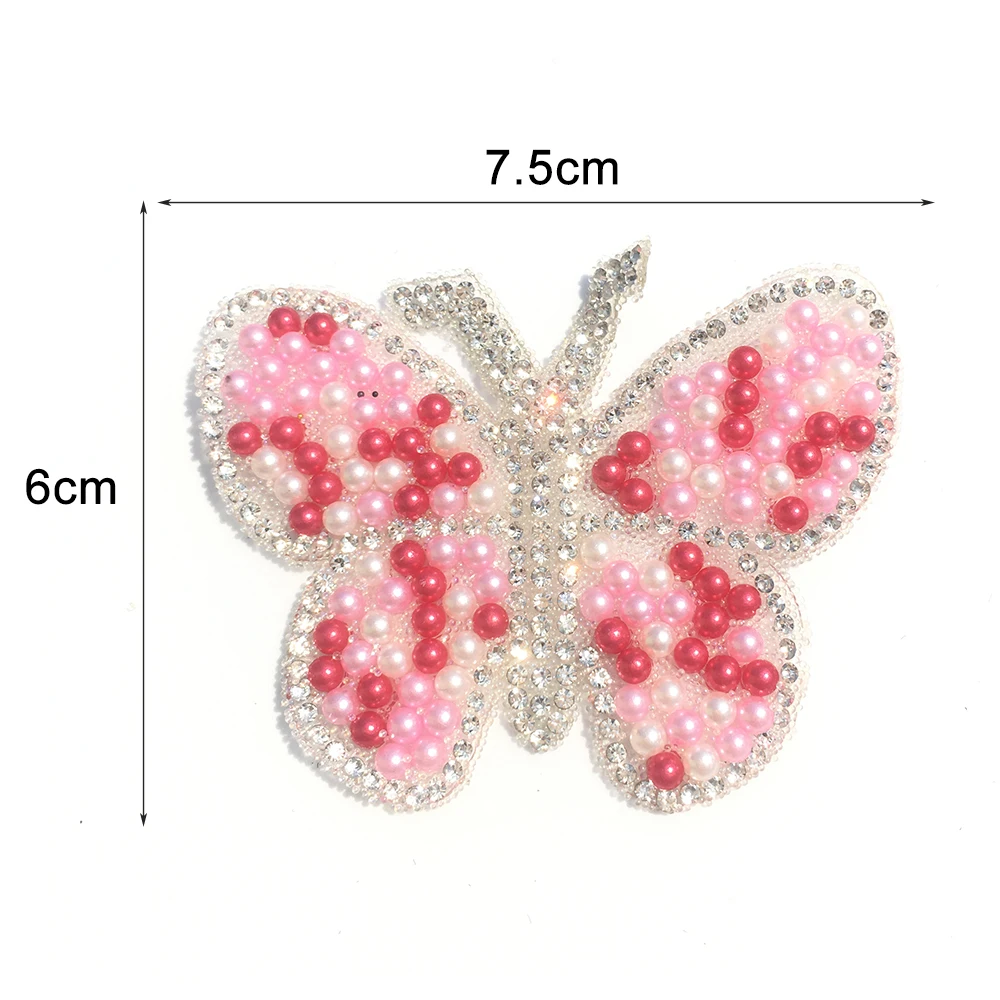 ColorfulBeadIronsonButterflyPatchforclothingDIYdecoration