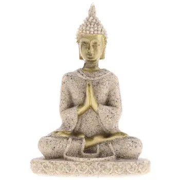 

Handmade Meditation Buddha Statue Sandstone Sculpture Figurine # 3
