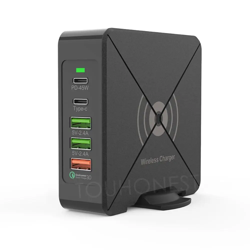 Для iphone huawei Macbook Air samsung быстрая USB зарядка 75 Вт Быстрая зарядка 3,0 usb type C PD адаптер питания для телефона Qi Беспроводное зарядное устройство