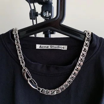

Fashion Hip Hop Men And Women Couples Thick Chain Personality Clavicle Chain Hot Sale Link Chain Necklace